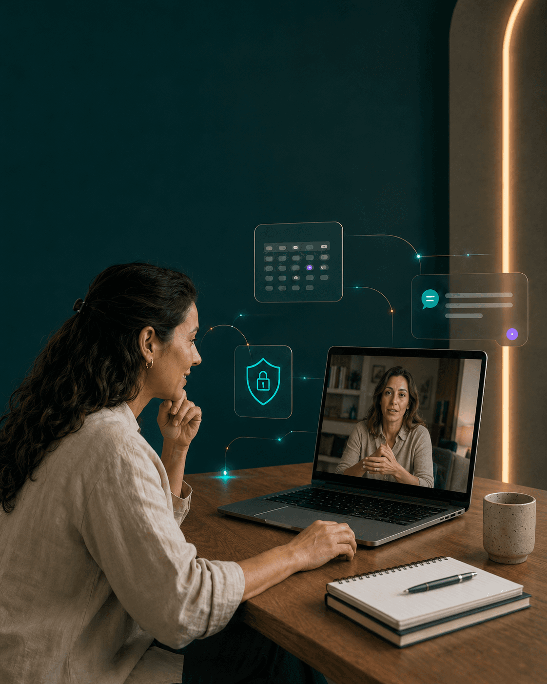 Atendimento de terapia online